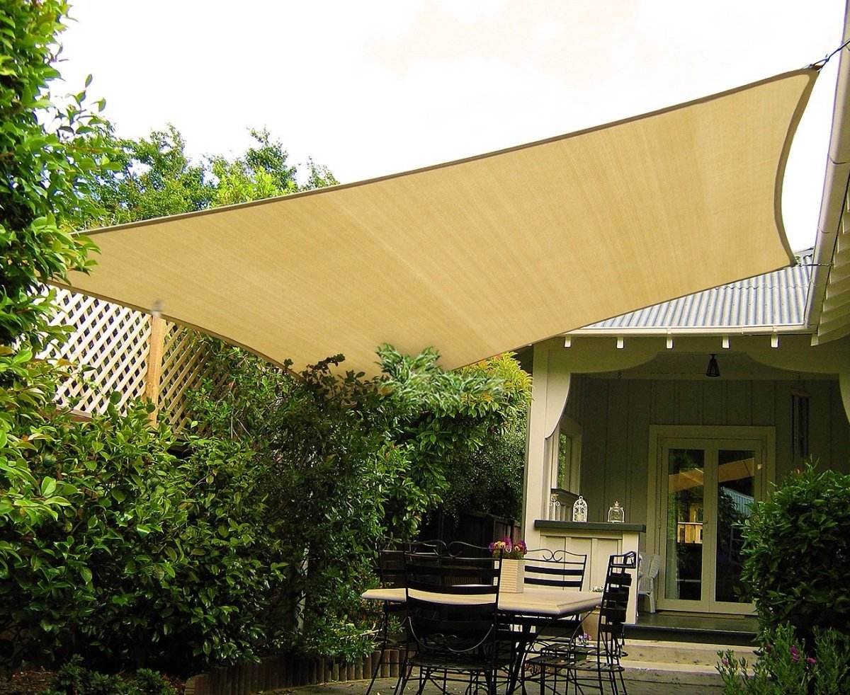 Wallaroo Square Shade Sail 2.5 x 2.5m - Sand - Outdoorium