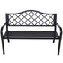 Wallaroo Steel Outdoor Garden Bench - Elegant - Outdoorium