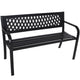 Wallaroo Steel Outdoor Garden Bench - Lattice | Home & Garden > Garden Furniture