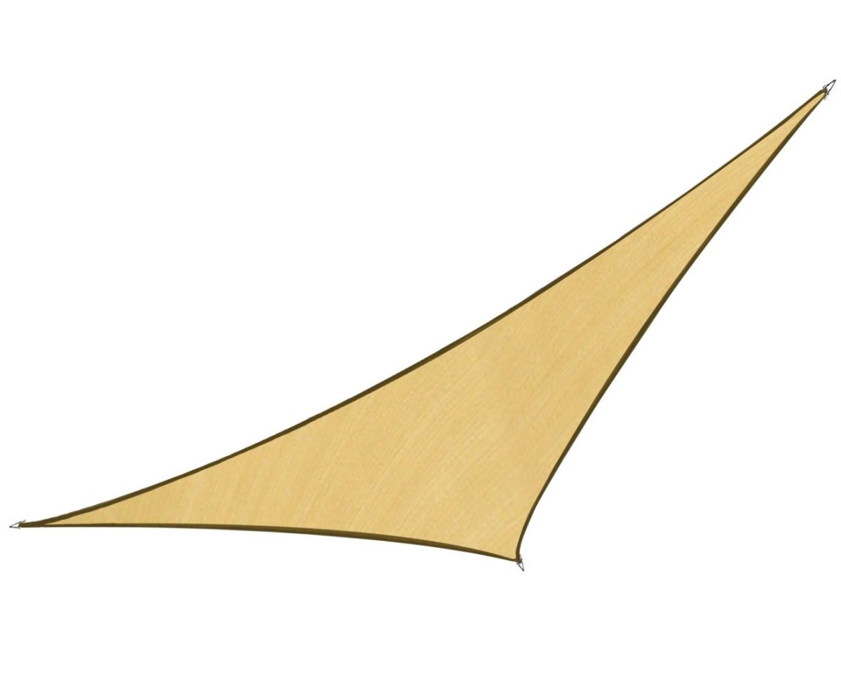 Wallaroo Triangular Shade sail: 8m x 8m x 8m - Sand - Outdoorium