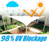 Waterproof Shade Sail Awning Cloth Rectangle Triangle Square Sand Sun Canopy AU - Outdoorium