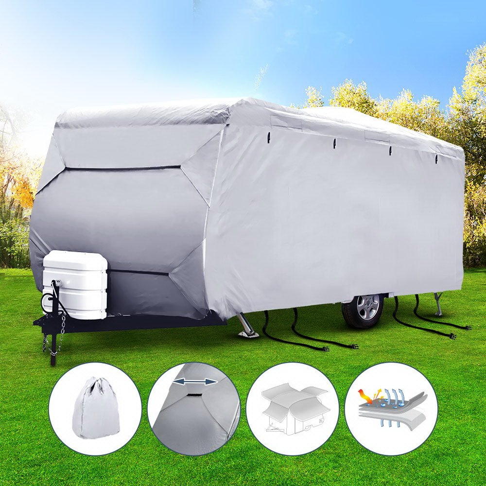 Weisshorn 22-24ft Caravan Cover Campervan 4 Layer UV Water Resistant - Outdoorium