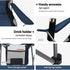 Weisshorn Camping Folding Chair Portable Outdoor Hiking Fishing Picnic Navy 2pcs - Outdoorium