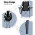 Weisshorn Camping Folding Chair Portable Outdoor Hiking Fishing Picnic Grey 2pcs - Outdoorium