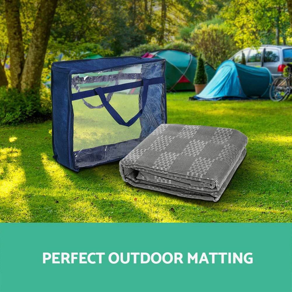Weisshorn 4M X 2.5M Annex Matting 600GSM Floor Mats Mesh Caravan Camping Annexe - Outdoorium