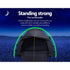 Weisshorn Camping Swag Single Biker Tent Free Standing Canvas Ripstop Grey - Outdoorium