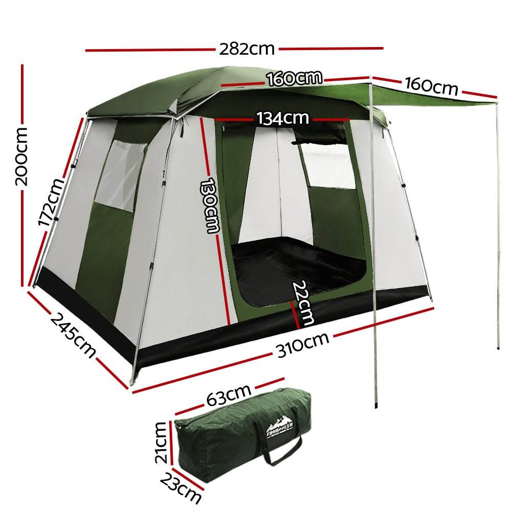 Weisshorn Camping Tent 6 Person Tents Family Hiking Dome - Outdoorium