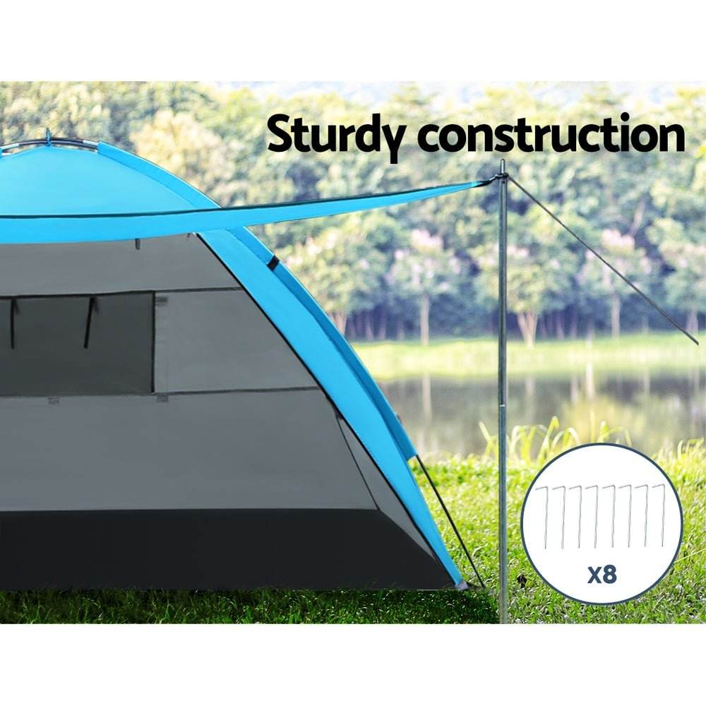 Weisshorn Camping Tent Beach Portable Hiking Sun Shade Shelter Fishing 4 Person - Outdoorium