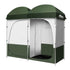 Weisshorn Double Camping Shower Toilet Tent Outdoor Portable Change Room - Outdoorium