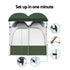 Weisshorn Double Camping Shower Toilet Tent Outdoor Portable Change Room - Outdoorium