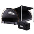 Weisshorn Double Swag Camping Swags Canvas Free Standing Dome Tent Dark Grey 4CM - Outdoorium