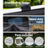 Weisshorn Double Swag Camping Swags Canvas Free Standing Dome Tent Dark Grey 4CM - Outdoorium