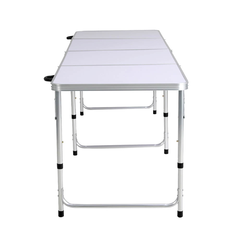 Weisshorn Camping Table Folding Aluminum Portable BBQ Outdoor 240CM - Outdoorium