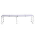 Weisshorn Folding Camping Table 240CM Portable Outdoor Picnic BBQ Aluminium Desk - Outdoorium
