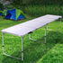 Weisshorn Folding Camping Table 240CM Portable Outdoor Picnic BBQ Aluminium Desk - Outdoorium