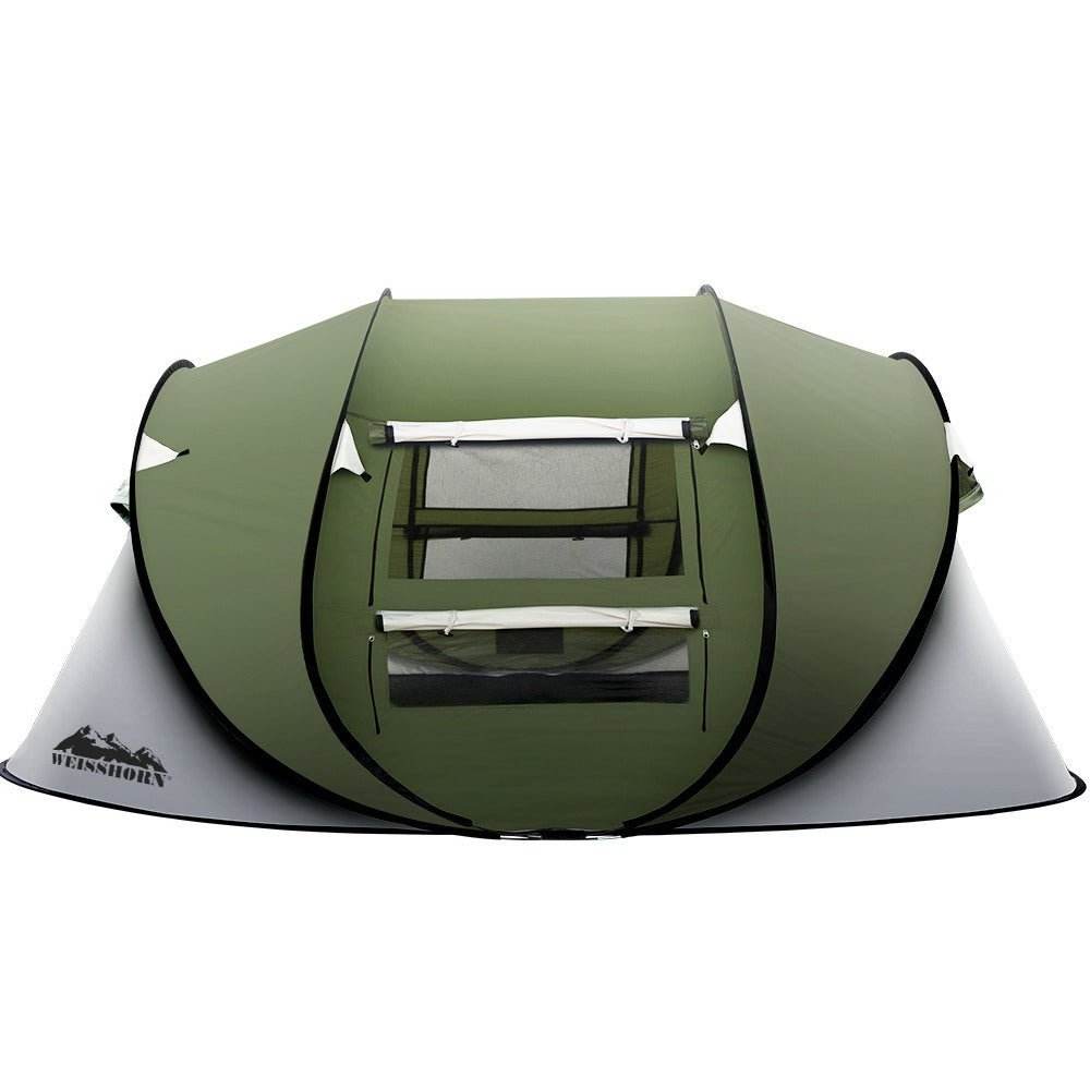 Weisshorn Instant Up Camping Tent 4-5 Person Pop up Tents Family Hiking Beach Dome - Outdoorium