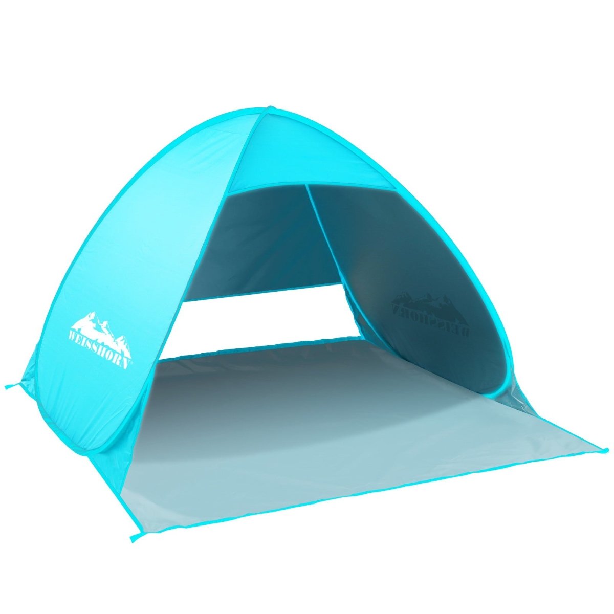 Weisshorn Pop Up Beach Tent Camping Hiking 3 Person Sun Shade Fishing Shelter - Outdoorium