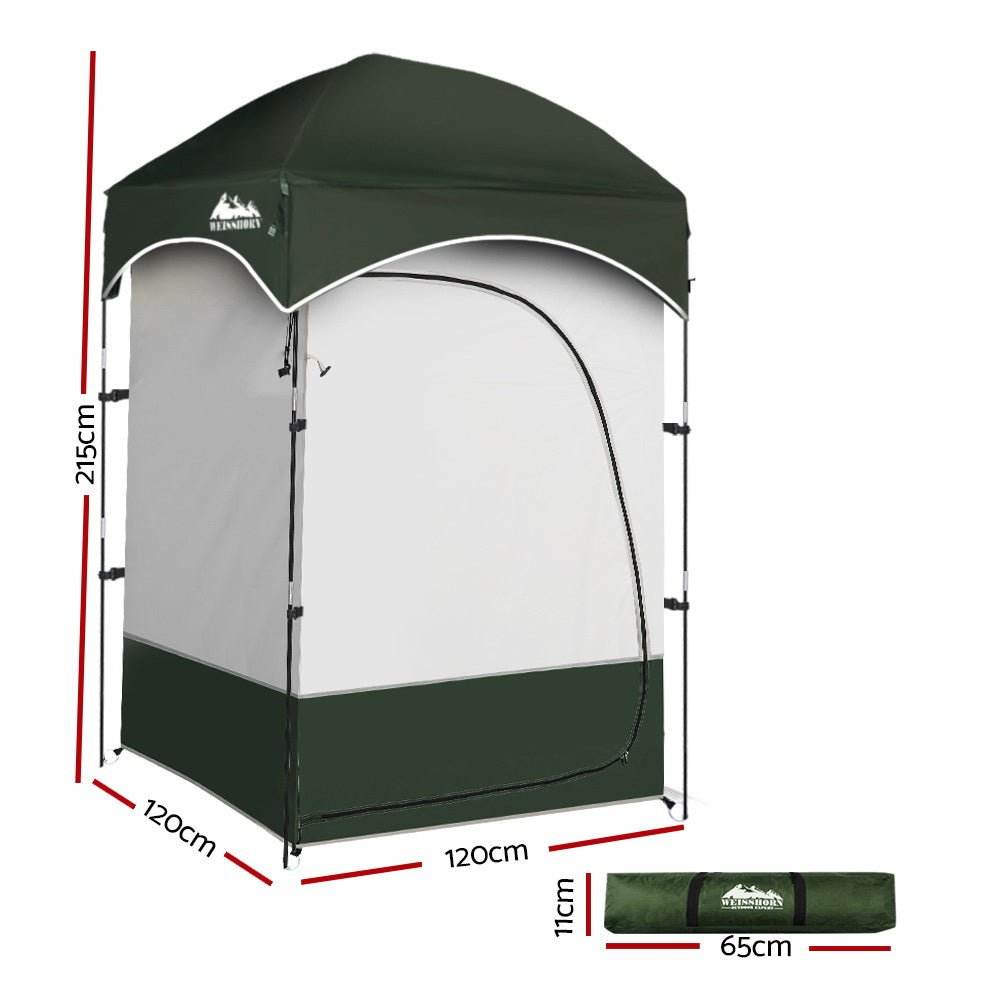 Weisshorn Camping Shower Toilet Tent Outdoor Portable Changing Room Ensuite - Outdoorium