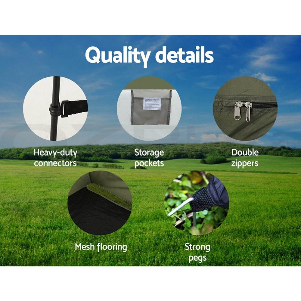 Weisshorn Camping Shower Toilet Tent Outdoor Portable Changing Room Ensuite - Outdoorium