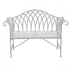 White Lavinia Iron Outdoor Bench - Outdoorium