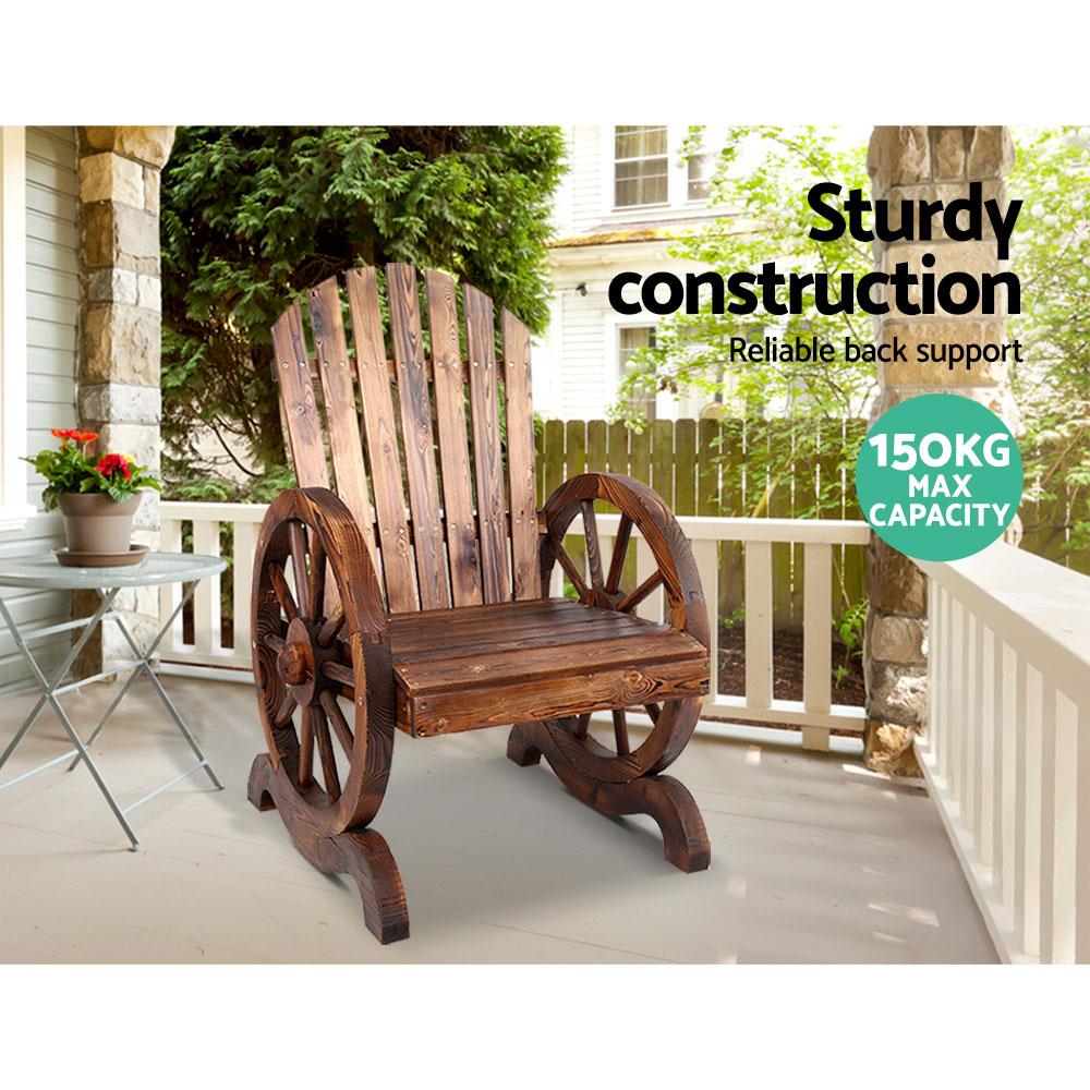 Wooden Wagon Chair Outdoor - Outdoorium