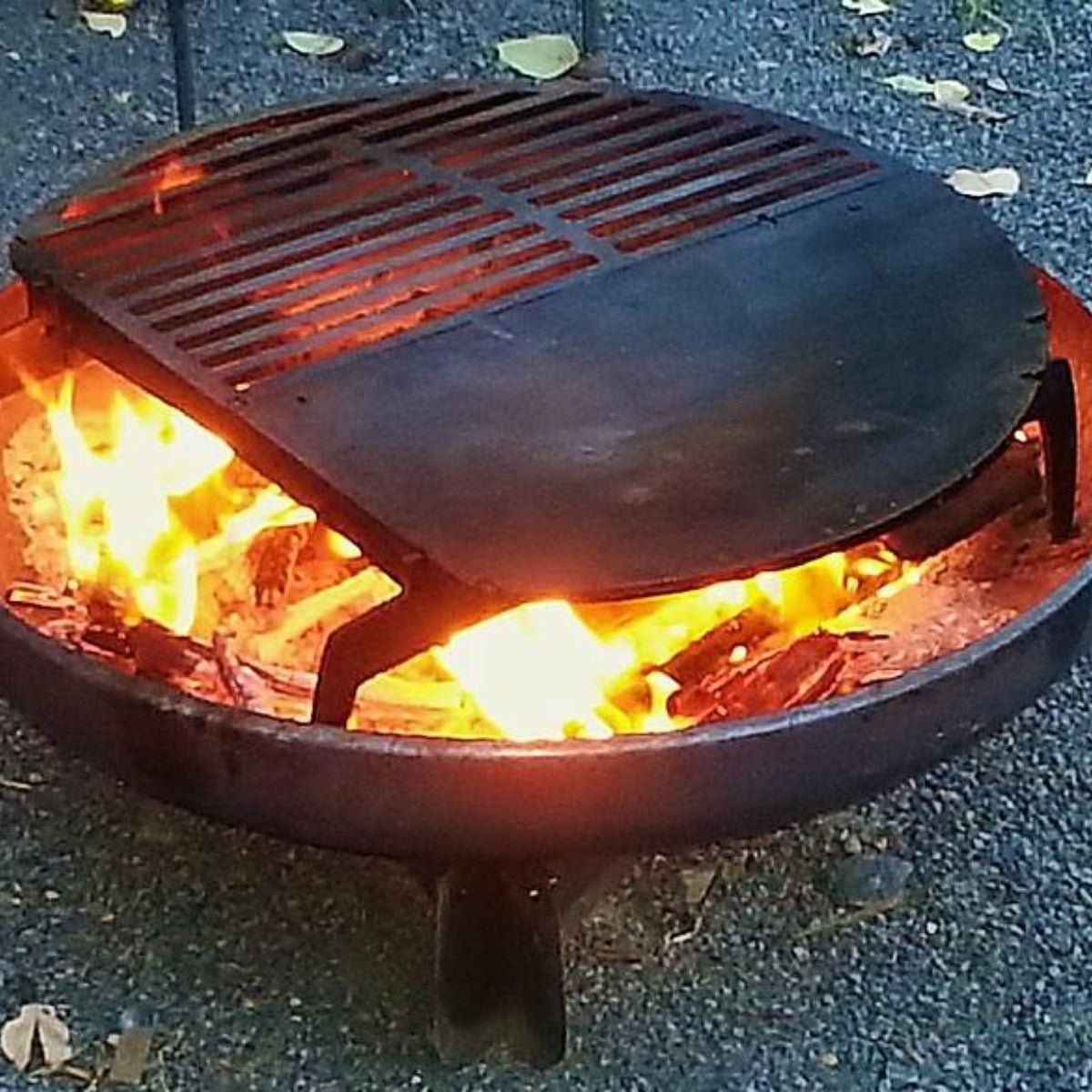 Yabbi Fire Pit 80cm & Barramundi BBQ - Outdoorium